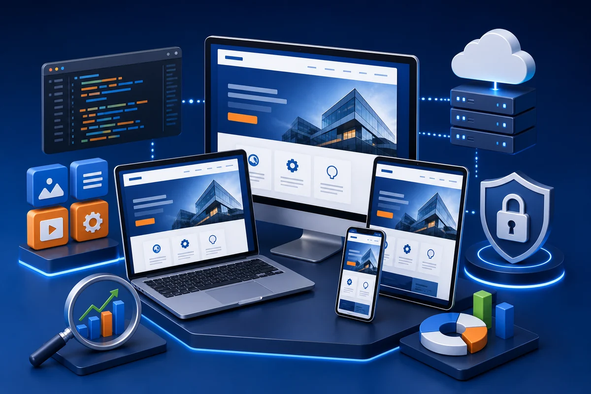 Corporate Website Package technology illustration